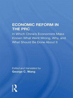 cover image of Economic Reform In the Prc